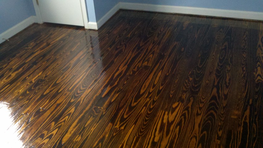 wood floor refinishing before and after in Atlanta, GA