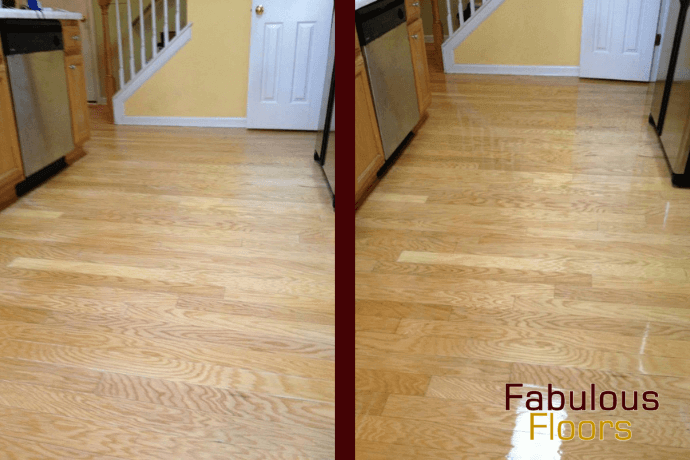 before and after hardwood floor resurfacing in milton, ga