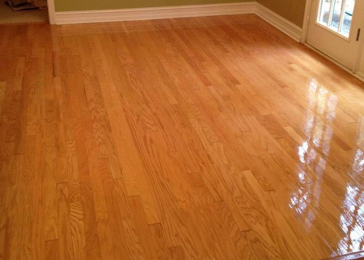 A resurfaced floor in a milton home
