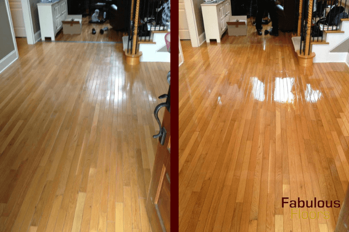 before and after hardwood floor refinishing in union city ga