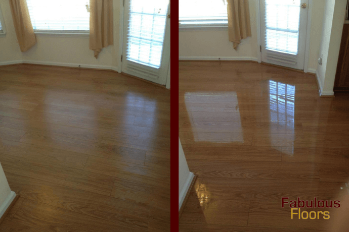 before and after a resurfacing project in tucker, ga